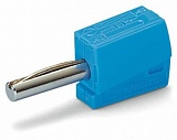 Банановый штекер; для гнезда 4 мм Ø; 2,50 mm²; синие