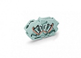 Проходные клеммы; 4 mm²; Шаг контактов 7 мм; 1-пол.; CAGE CLAMP®; 4,00 mm²; синие