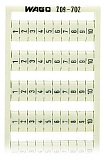 Маркировочная карта WSB; в картах; МАРКИРОВАНО; 1 ... 10&10X; not stretchable; Вертикальная маркировка; с креплением на защелке; белые
