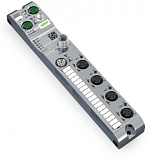 4-Port-IO Link Master Class B; EtherNet/IP; 24 В постоянного тока / 2,0 А; Соединение 4xM12; SlimLine