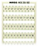 Маркировочная карта WSB; в картах; МАРКИРОВАНО; 1 ... 10&10X; not stretchable; Горизонтальная маркировка; с креплением на защелке; белые
