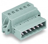 1-проводная вилка; CAGE CLAMP®; 2,5 мм²; Шаг контактов 5 мм; 18-пол.; зажимное кольцо; 2,50 mm²; серые