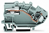 1-проводные распределительные клеммы с размыкателем; 10 мм²; CAGE CLAMP®; 10,00 mm²; серые