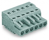 1-проводниковая розетка; CAGE CLAMP®; 2,5 мм²; Шаг контактов 5 мм; 14-пол.; 2,50 mm²; серые