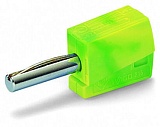 Банановый штекер; для гнезда 4 мм Ø; 2,50 mm²; зеленые-желто
