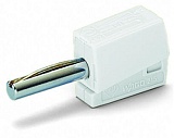 Банановый штекер; для гнезда 4 мм Ø; 2,50 mm²; белые