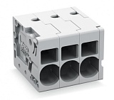 Клемма на печатную плату; 3; Шаг контактов 7,5 мм; 4-пол.; Push-in CAGE CLAMP®; 6,00 mm²; серые