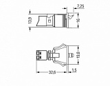 Защелкивающийся штекер; 2-пол.; Код. A; 1,50 mm²; белые