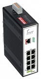 Промышленный управляемый переключатель; 8 портов 100Base-TX; PROFINET; Расширенный диапазон температур; темный металл