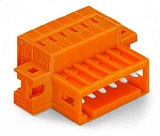 1-проводная вилка; CAGE CLAMP®; 1,5; Шаг контактов 3,81 мм; 8-пол.; 100% защита от неправильного подсоединения; зажимное кольцо; 1,50 mm²; оранжевые