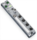 4-Port-IO Link Master Class A; EtherNet/IP; 24 В постоянного тока / 2,0 А; Соединение 4xM12; SlimLine
