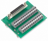 Интерфейсный модуль; с выводом под пайку; Розетка; 15-пол.; для ответных соединителей с врезными контактами; Вертикальный монтаж; Клеммы для печатных плат, двухрядные; с опорными ножками; 2,50 mm²