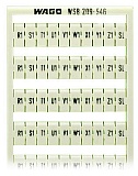 Маркировочная карта WSB; в картах; МАРКИРОВАНО; R1, S1, T1, U1, V1, W1, X1, Y1, Z1,SL (10x); not stretchable; Горизонтальная маркировка; с креплением на защелке; белые
