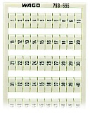 Маркировочная карта WMB; в картах; МАРКИРОВАНО; 1 ... 50&2X; not stretchable; Вертикальная маркировка; с креплением на защелке; белые