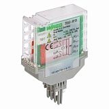 Релейный модуль; Номинальное входное напряжение: 24 - 230 В перем./пост.тока; 2 замыкающий контакт; Предельный длительный ток: 5 А; Зеленый индикатор состояния; Ширина модуля: 20 мм