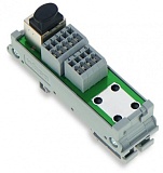 Интерфейсный модуль; RJ-45; Клеммы для печатных плат, двухрядные; Кат. 5; в монтажном держателе; с экранированным соединением; с зажимной скобой для экрана; 1,50 mm²