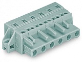 1-проводниковая розетка; CAGE CLAMP®; 2,5 мм²; Шаг контактов 7,5 мм; 16-пол.; зажимное кольцо; 2,50 mm²; серые