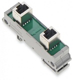 Интерфейсный модуль; RJ-45; RJ-45; Кат. 5; в монтажном держателе