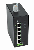 Промышленный переключатель ECO; 5 портов 1000Base-T; 4 * питание по Ethernet; Расширенный диапазон температур; черные