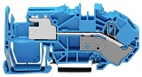 1-проводные клеммы с размыкателем нейтрали; 16 мм²; Push-in CAGE CLAMP®; 16,00 mm²; синие