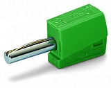Банановый штекер; для гнезда 4 мм Ø; 2,50 mm²; зеленые