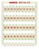 Маркировочная карта WSB; в картах; МАРКИРОВАНО; 10, 20 ... 50 (20 каждого); not stretchable; Вертикальная маркировка; с креплением на защелке; белые