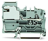 1-проводные распределительные клеммы с размыкателем; 2,5 мм²; Push-in CAGE CLAMP®; 2,50 mm²; серые