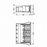 Защелкивающаяся розетка; 5-пол.; Код. B; 4,00 mm²; серые