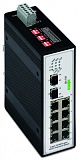 Промышленный переключатель; 8 портов 100Base-TX; 2 разъема 100Base-FX; черные