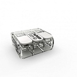 Соединитель для сращивания COMPACT; для всех типов проводников; для зон повышенной защиты Ex е; макс. 6 мм²; 3-проводн.; с рычагами; прозрачный корпус; Рабочая температура (макс.): 105 °C; 6,00 mm²; прозрачные