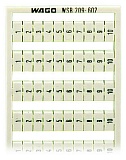 Маркировочная карта WSB; в картах; МАРКИРОВАНО; 1 ... 10&10X; not stretchable; Вертикальная маркировка; с креплением на защелке; белые