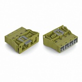 Защелкивающийся штекер; 4-пол.; Код. B; 4,00 mm²; светло-зеленые